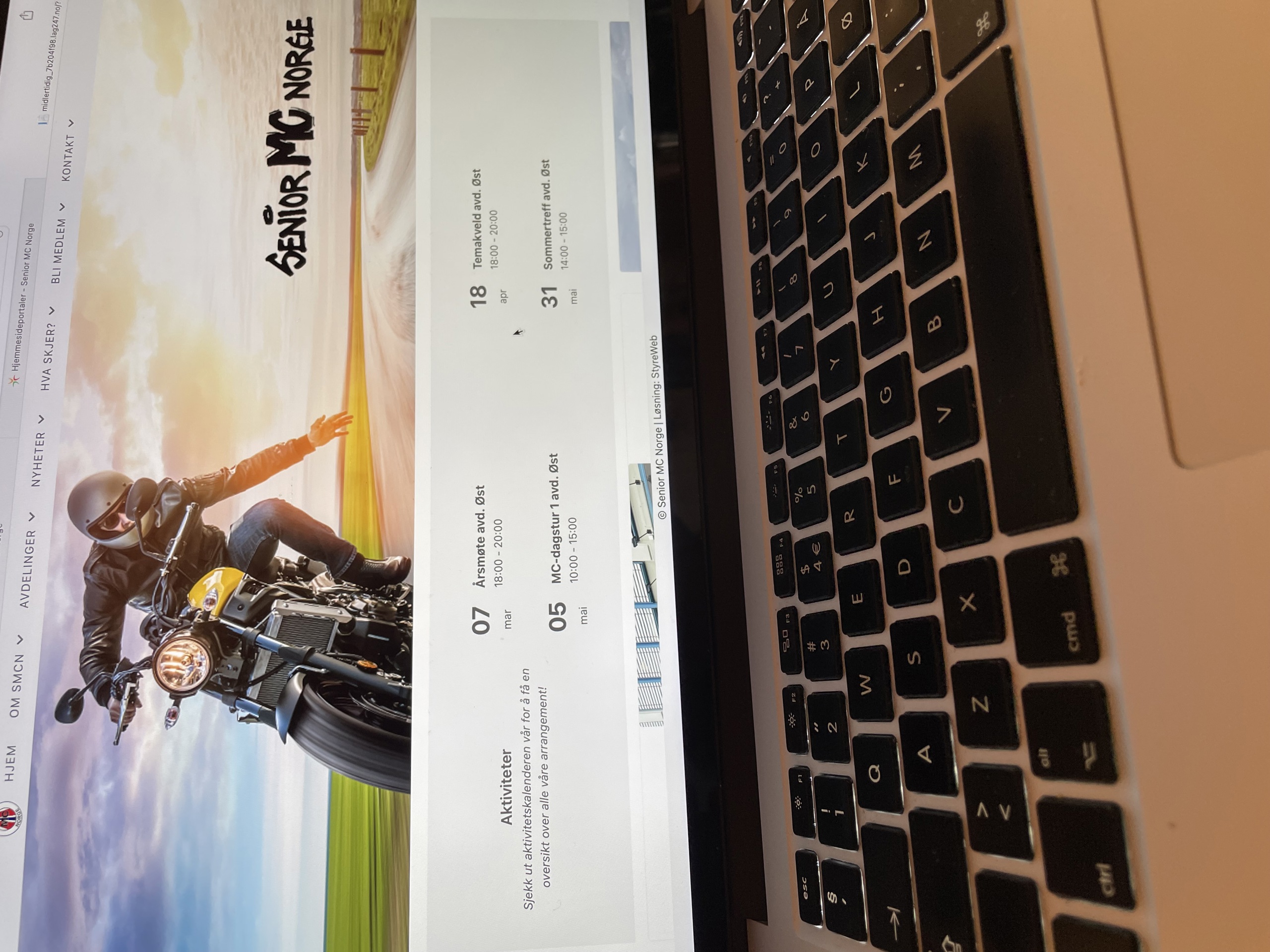 Velkommen til ny hjemmeside for Senior MC Norge
